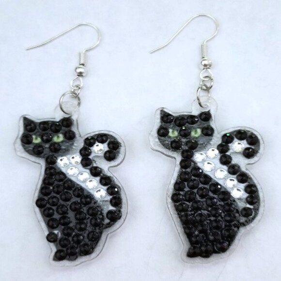 Spooky Rhinestone Earrings - Picture 10 of 10